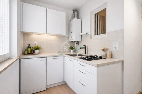 virtuell möblierte Küche