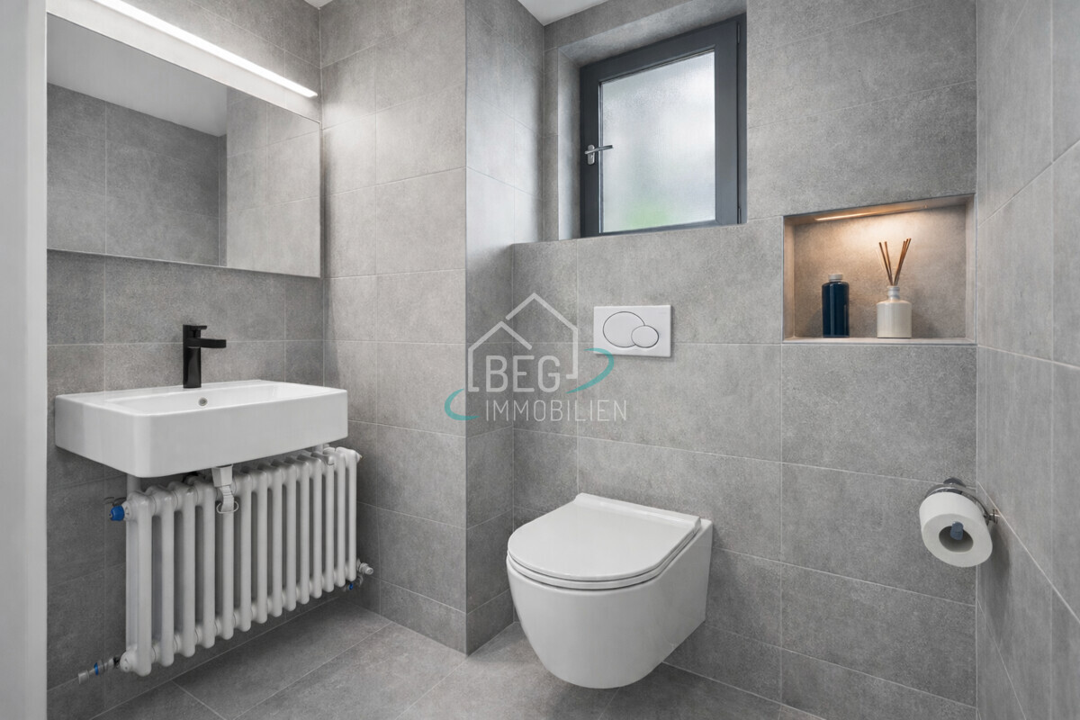 virtuell möbliertes WC