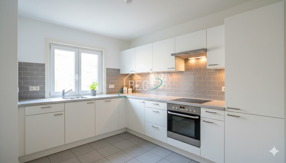 virtuell möblierte Küche