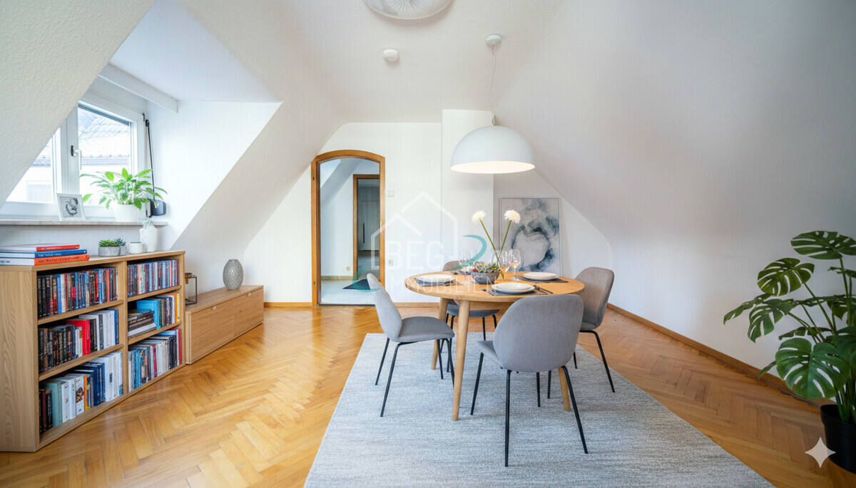 virtuell möbliertes Wohnzimmer