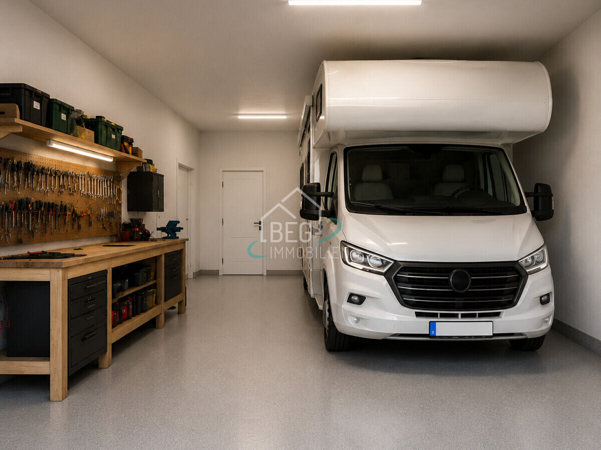 Garage virtuell aufbereitet