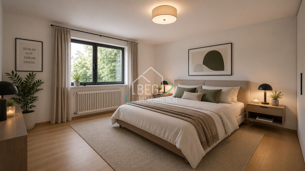 Schlafzimmer virtuell aufbereitet