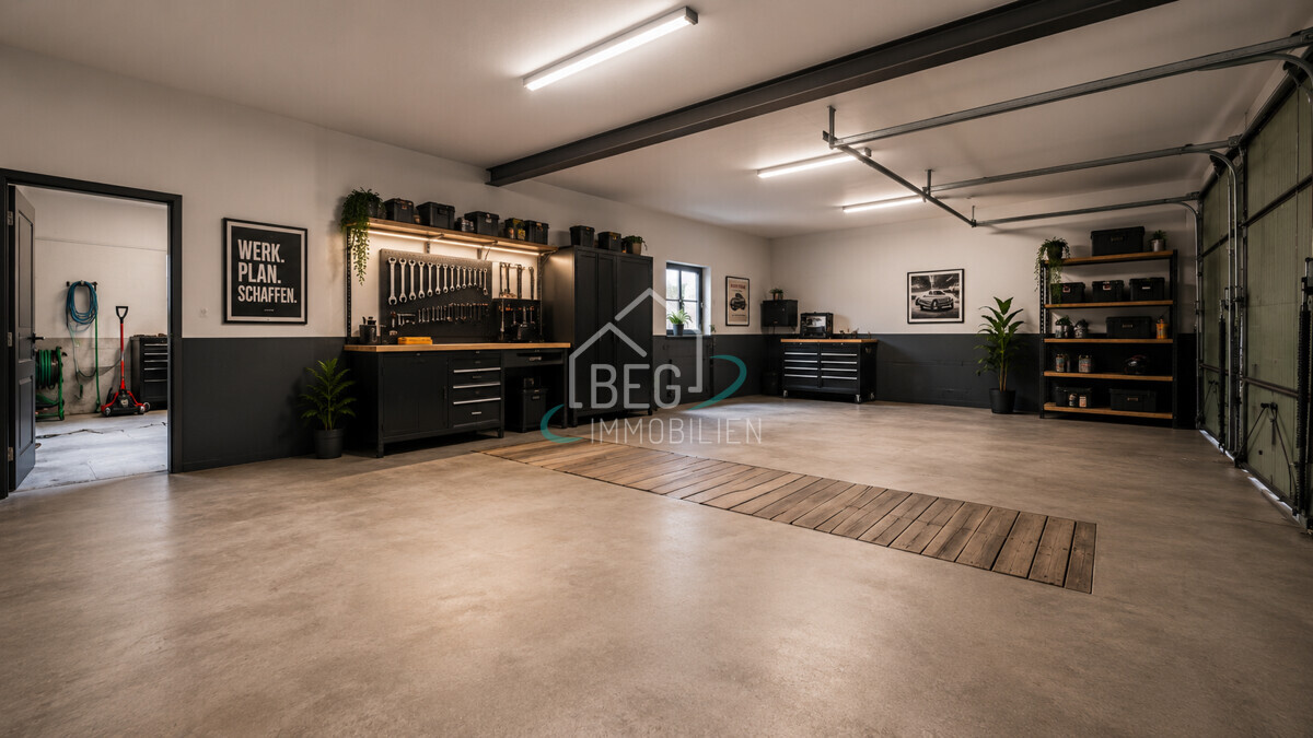 Garage virtuell aufbereitet