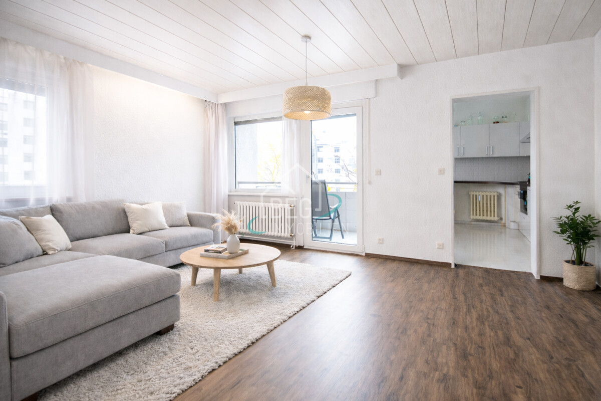 virtuell bearbeitetes Wohnzimmer