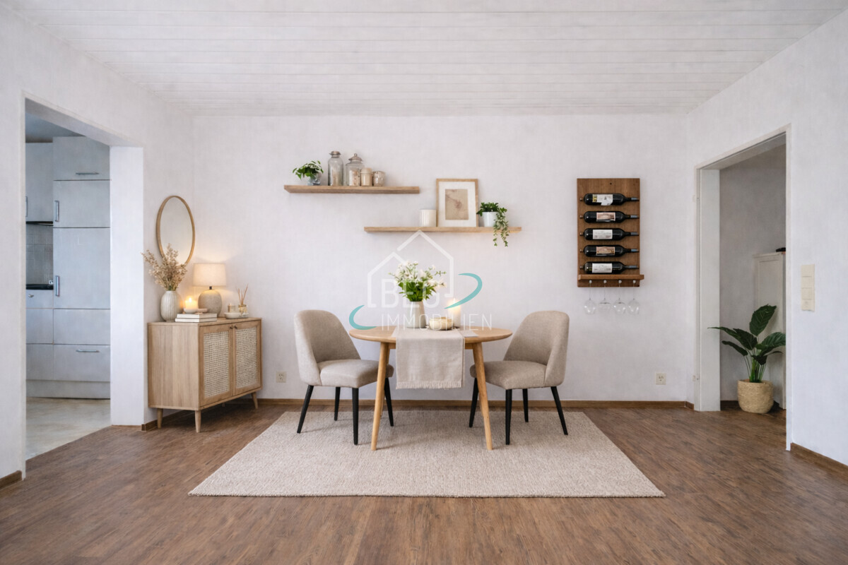 virtuell bearbeitetes Wohnzimmer