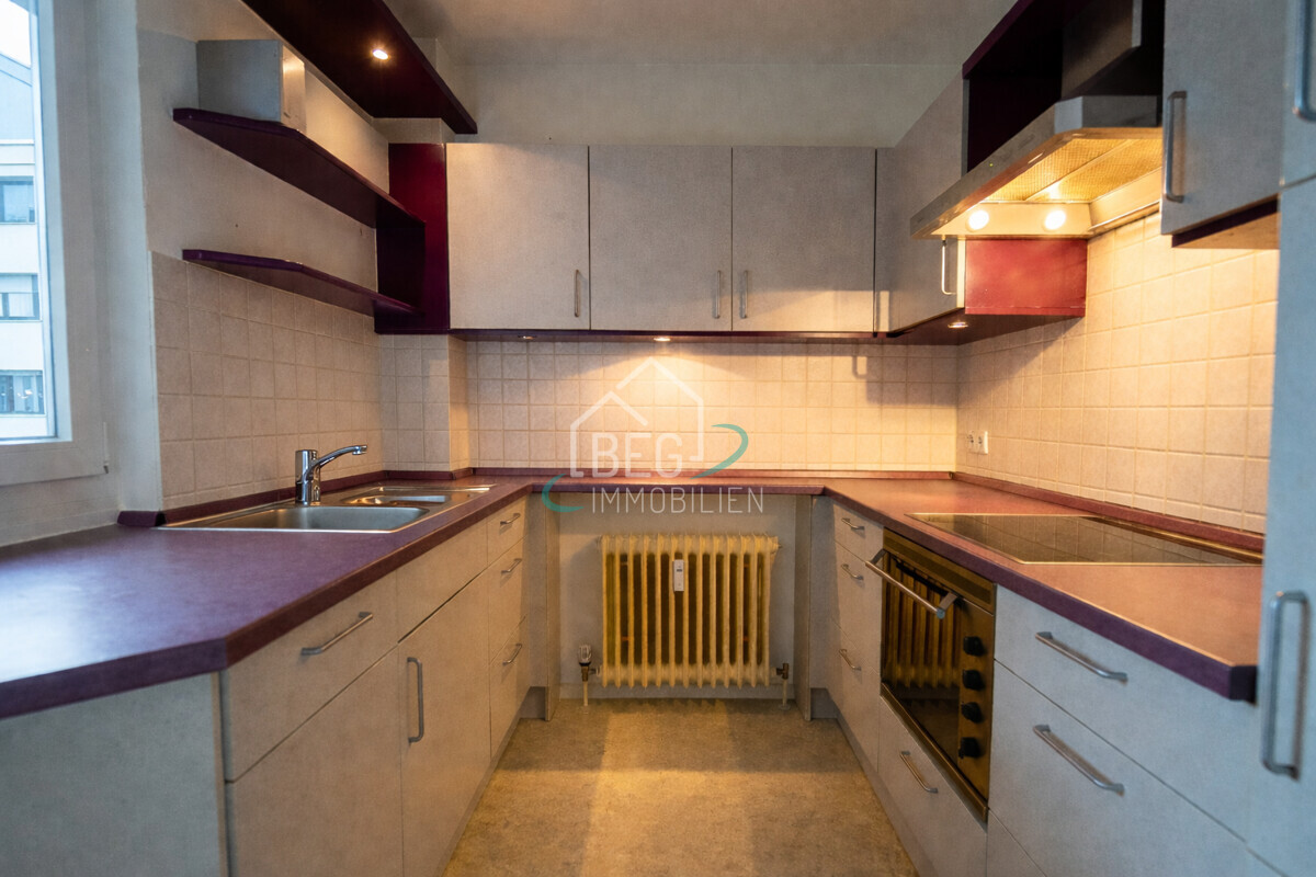 virtuell bearbeitete Küche