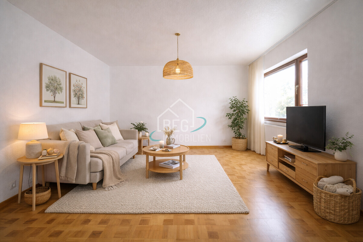 Wohnzimmer visualisiert 1. OG