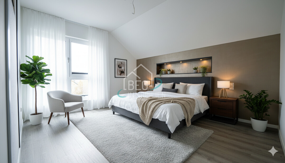 Schlafzimmer DG mit KI