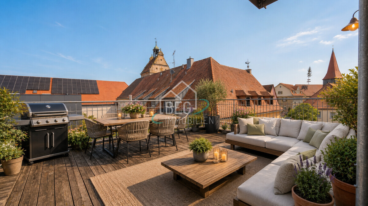Dachterrasse mit KI