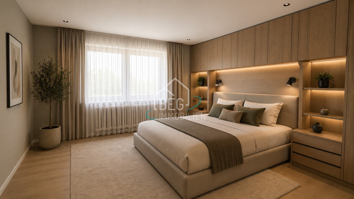 Schlafzimmer virtuell aufbereitet