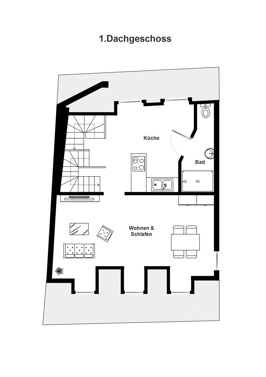 Grundriss Dachgeschoss 1