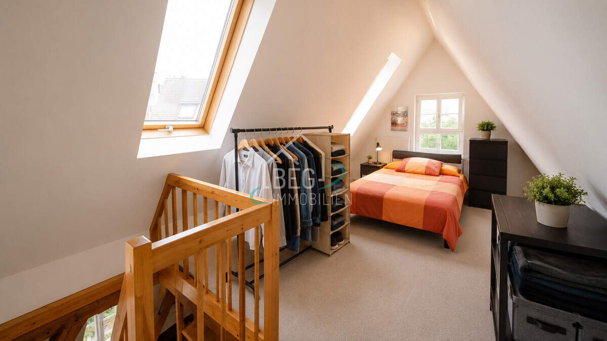 Schlafzimmer Spitzboden