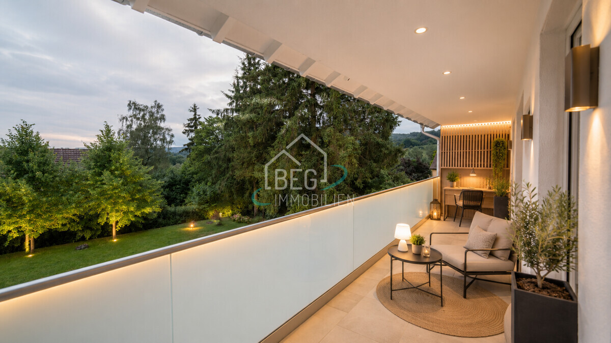 Balkon virtuell bearbeitet