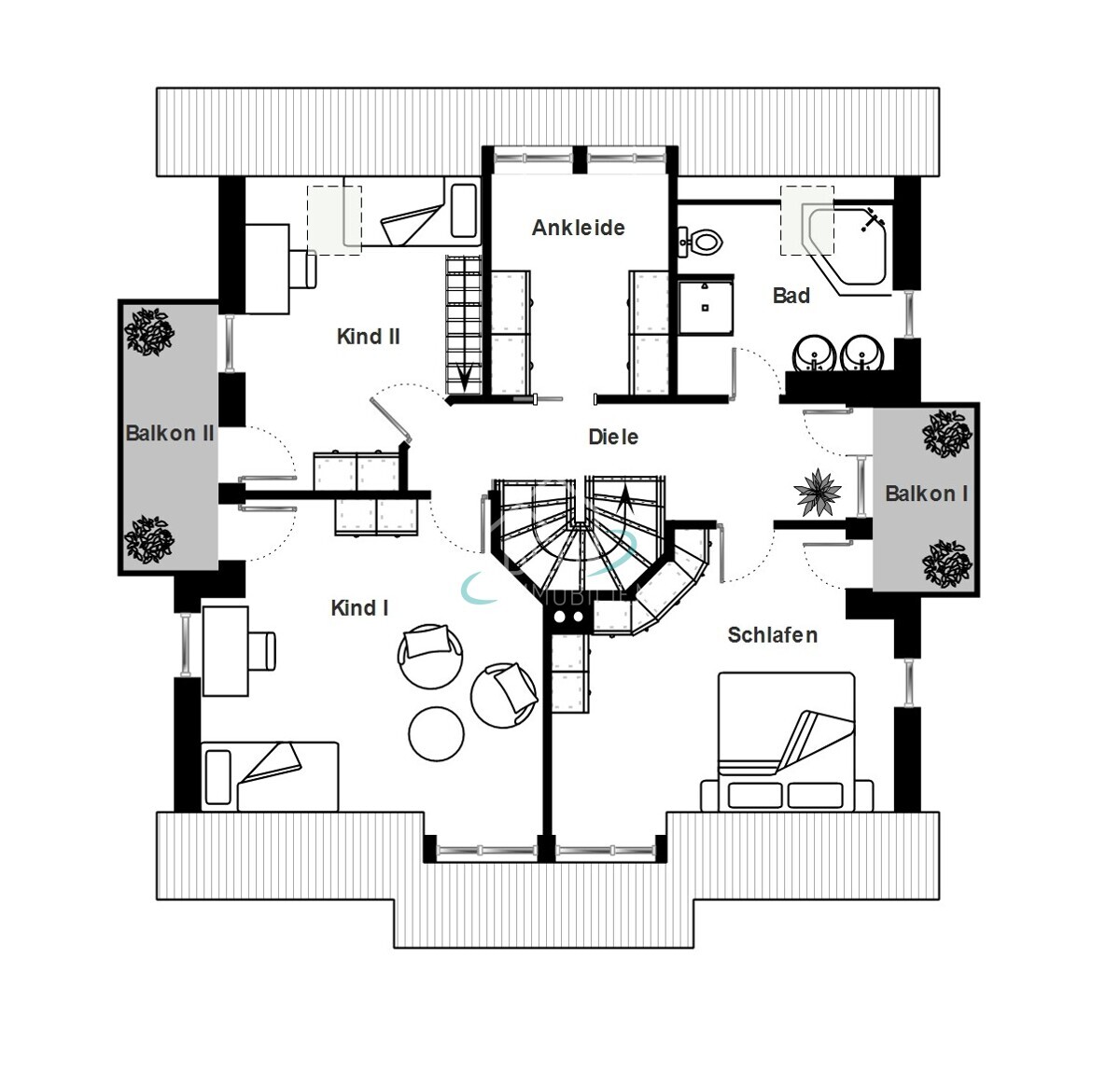 Grundriss Dachgeschoss