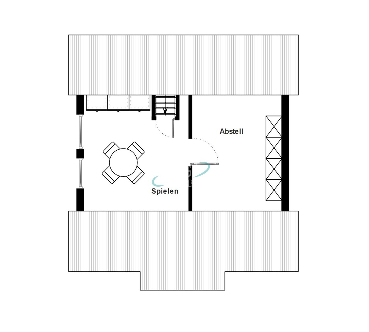Grundriss Dachboden