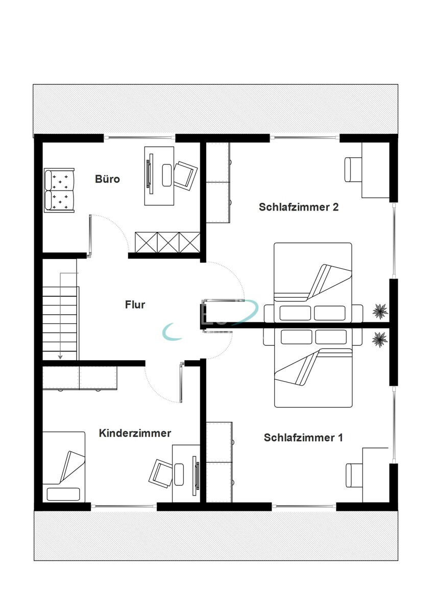 Grundriss Obergeschoss