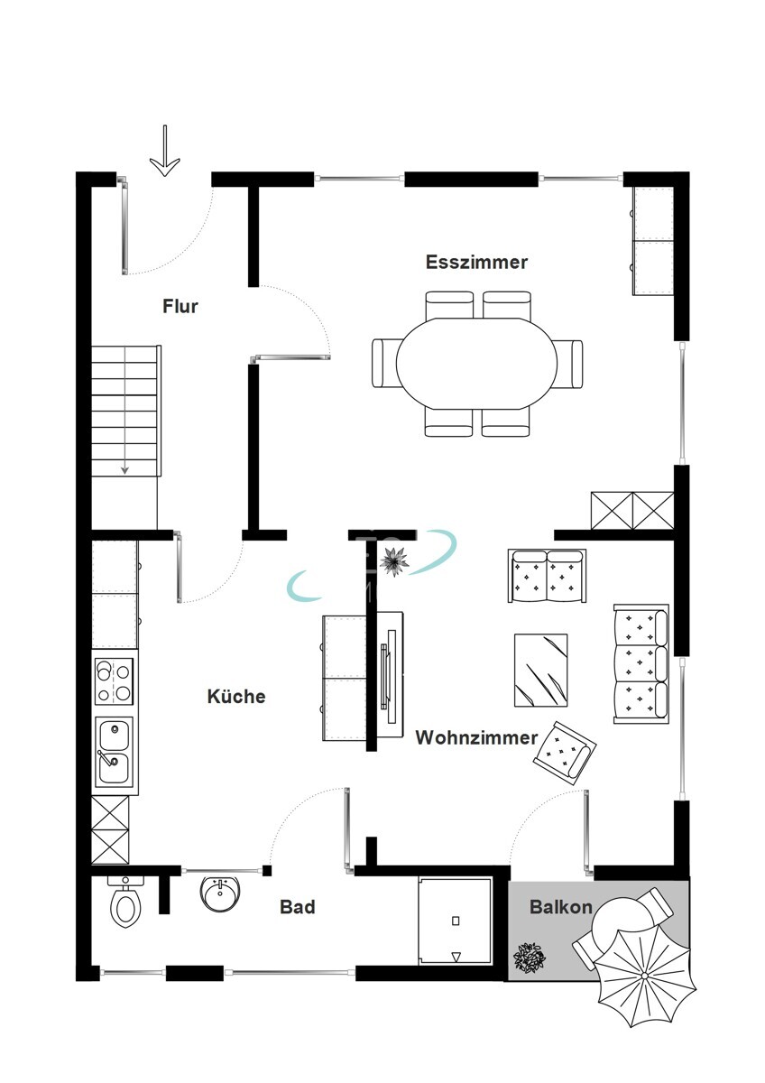 Grundriss Erdgeschoss