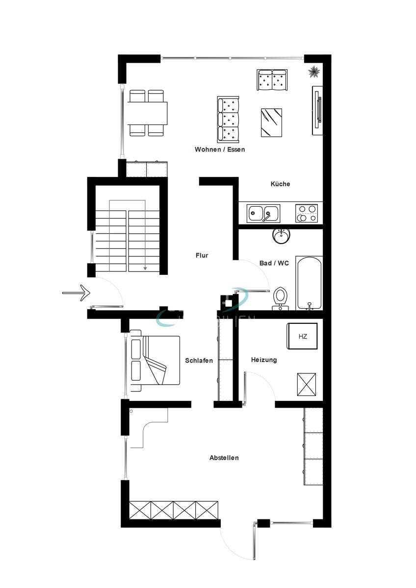 Grundriss Erdgeschoss