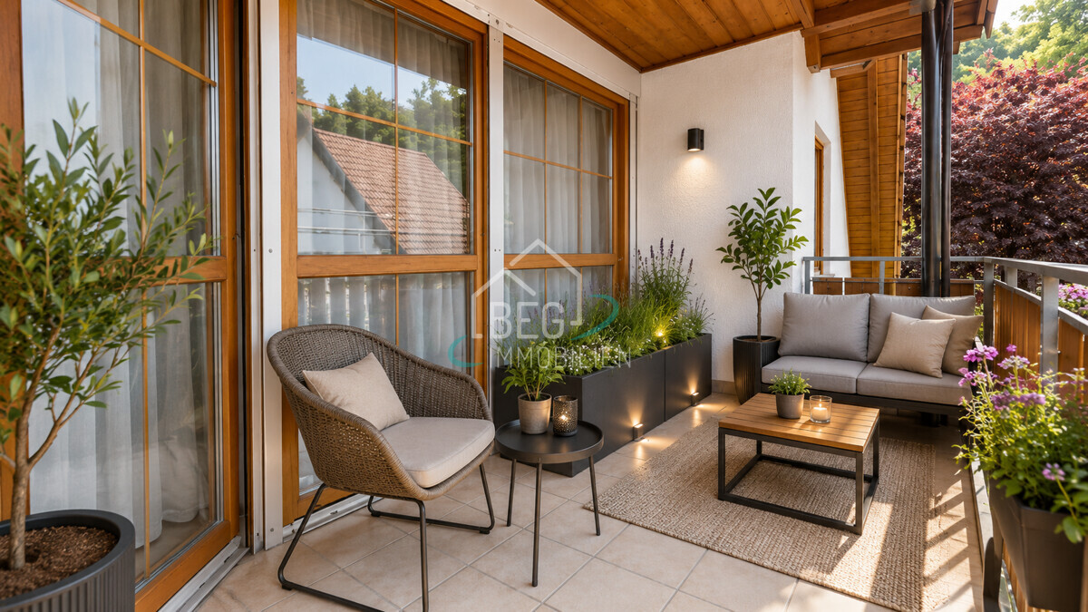 Balkon KI generiert