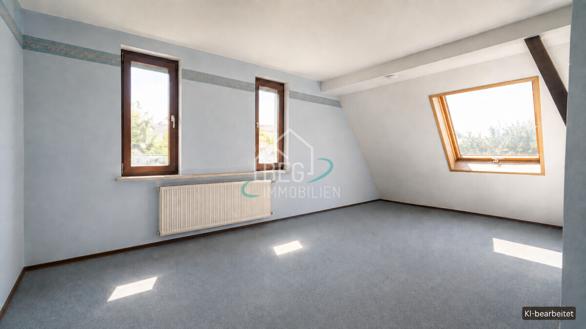 virtuell bearbeitetes Zimmer