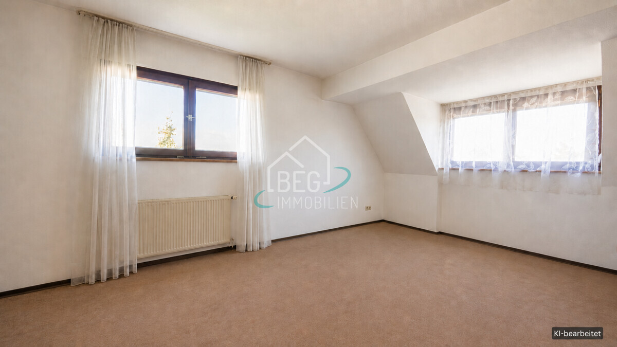 virtuell bearbeitetes Zimmer