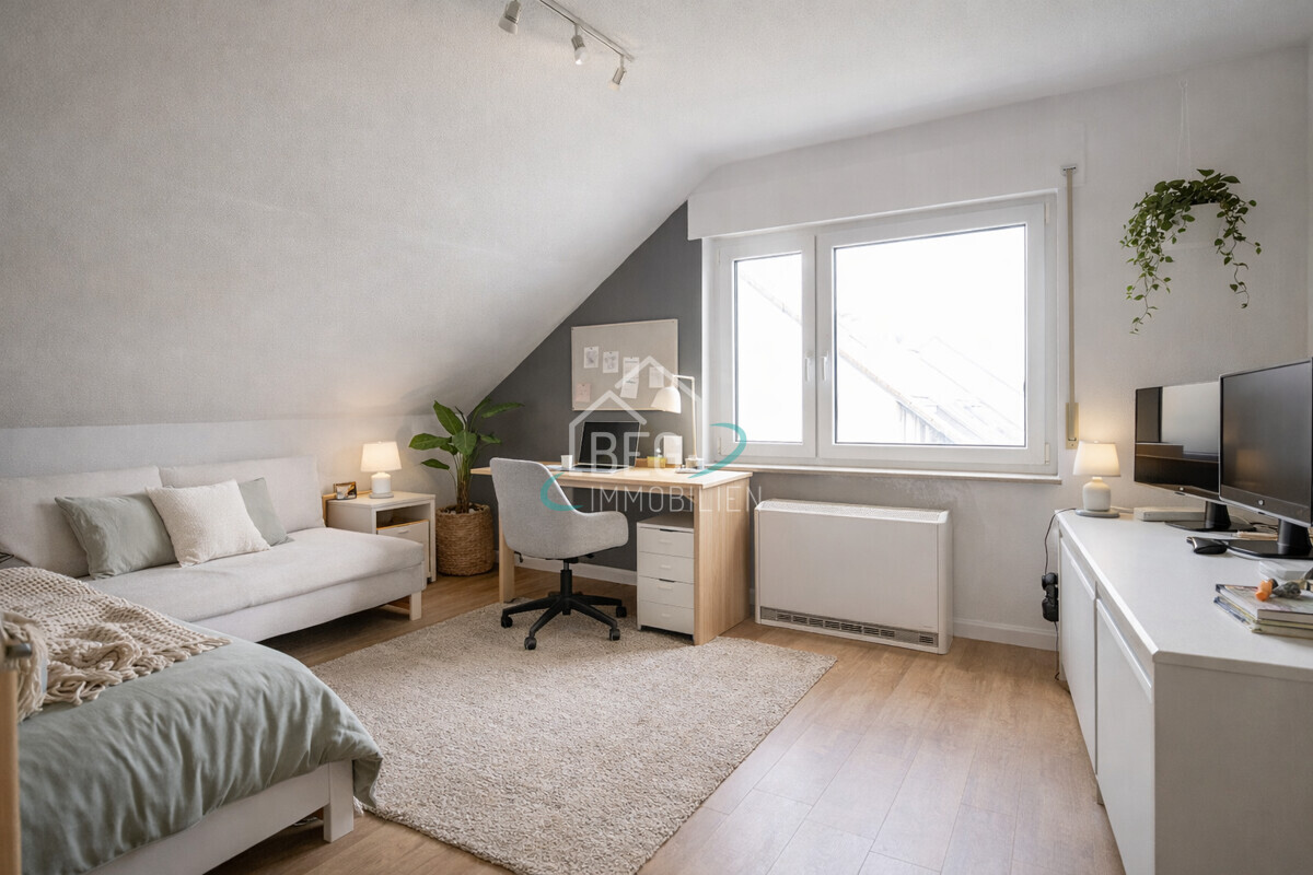 virtuell bearbeitetes Gaste- Arbeitszimmer