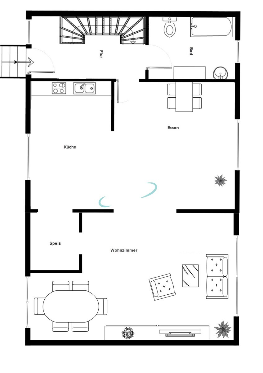 Grundriss Erdgeschoss