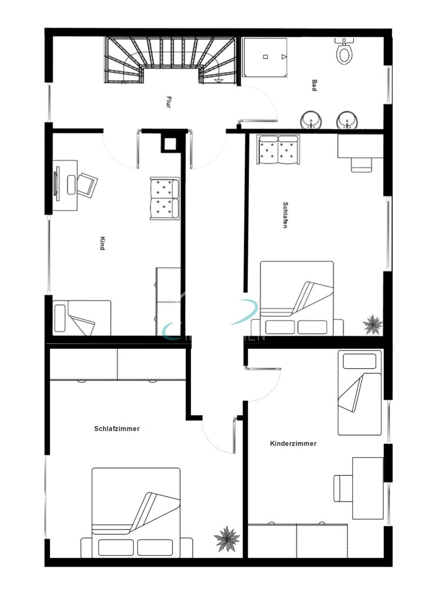 Grundriss Obergeschoss