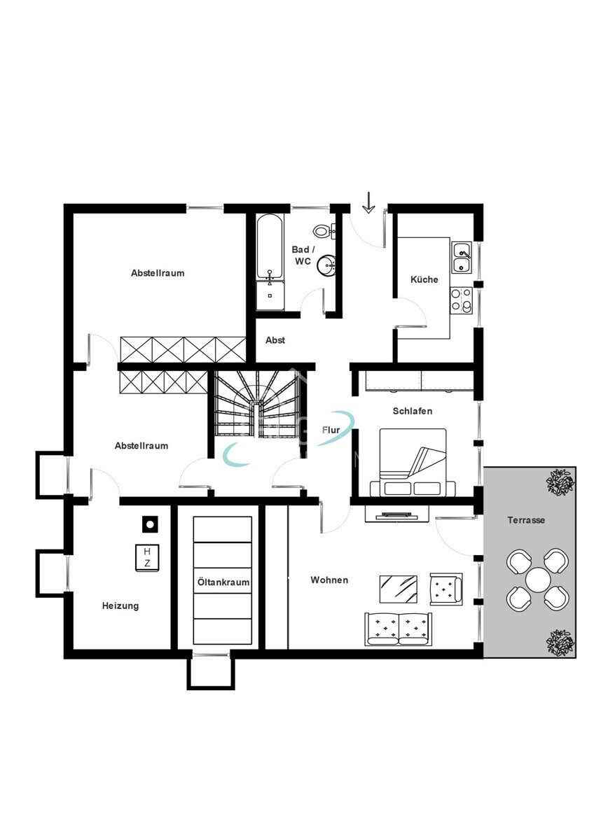 Grundriss Untergeschoss