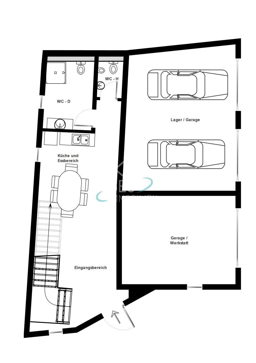Gewerbe Grundriss EG