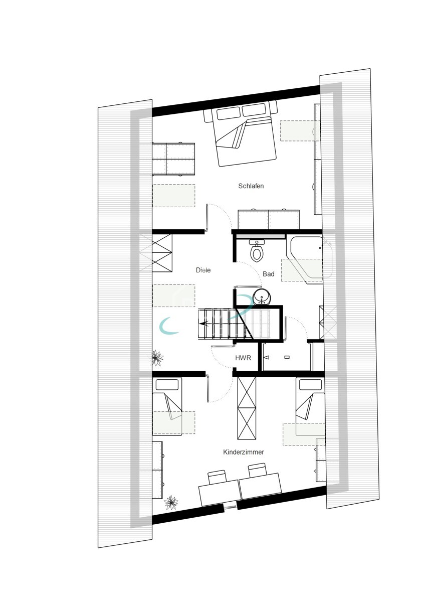 Grundriss Wohnhaus DG