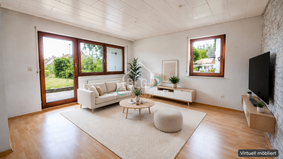 Wohnzimmer Virtuell möbliert