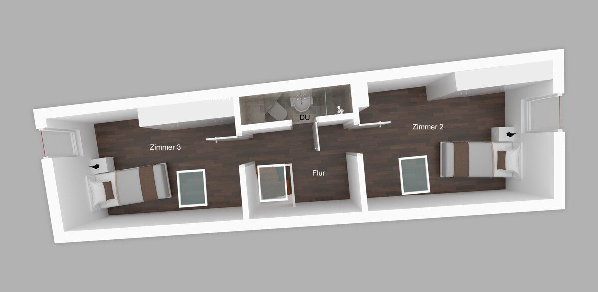 Grundriss Zimmer 3