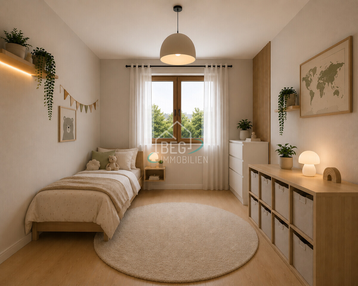Virtuell bearbeitetes Kinderzimmer