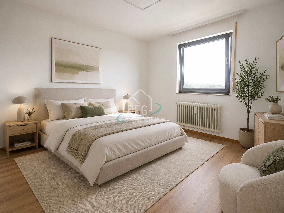 Schlafzimmer virtuell aufbereitet