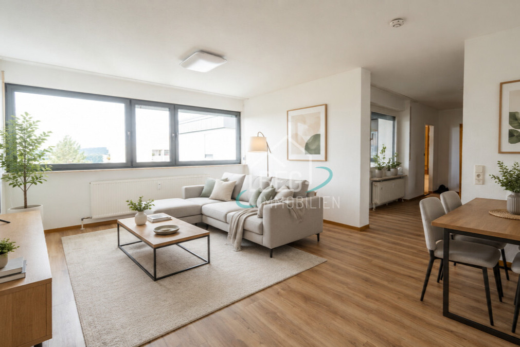 Wohnzimmer virtuell aufbereitet