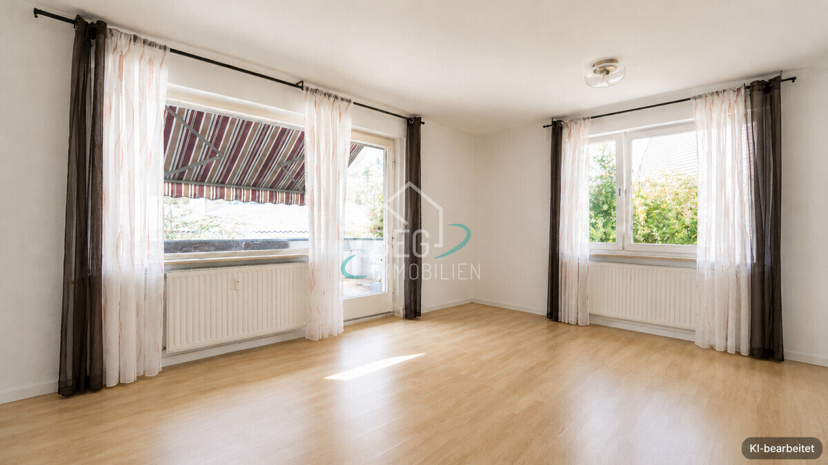 Wohnzimmer Obergeschoss KI bearbeitet