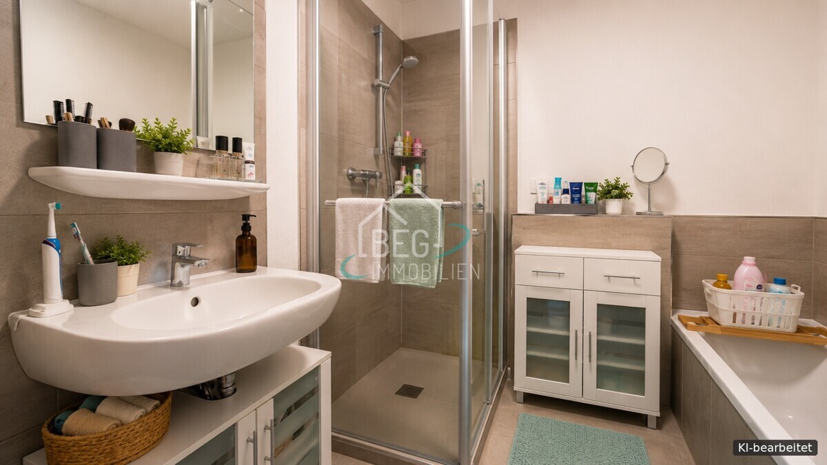 virtuell bearbeitets Badezimmer
