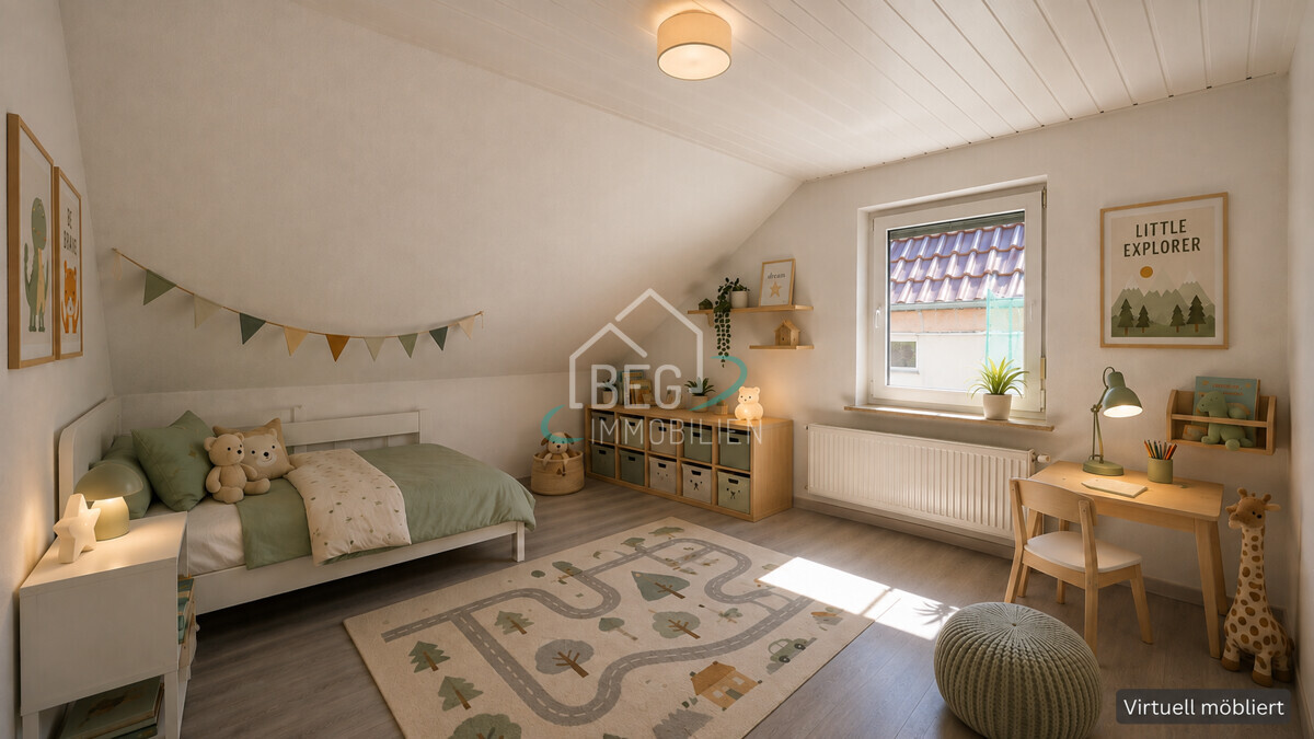 Kinderzimmer 3 2.OG virtuell möbliert