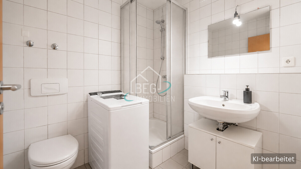 virtuell bearbeitetes Badezimmer