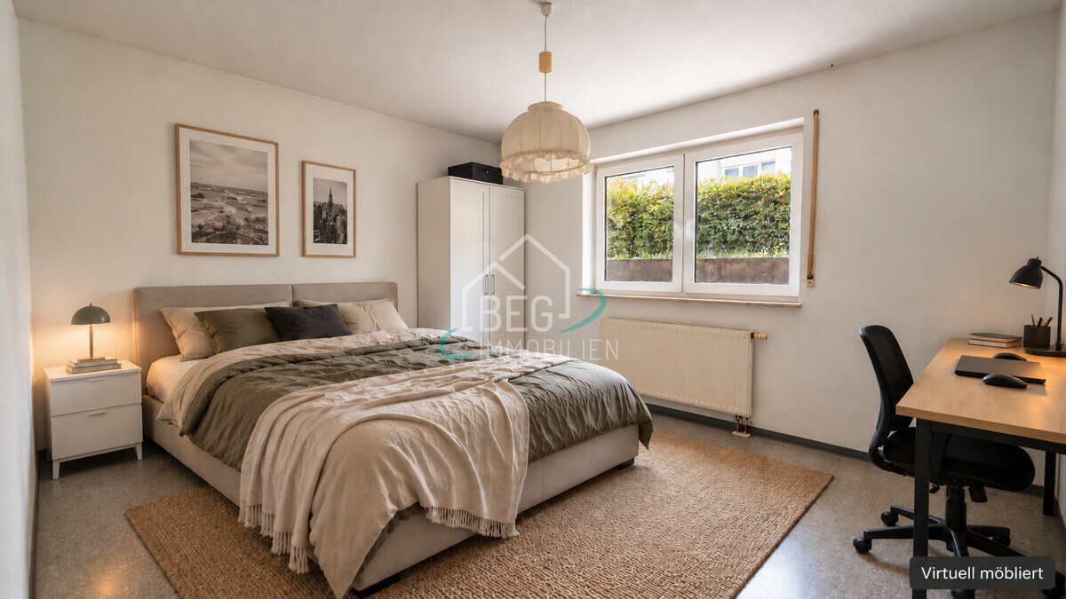 Schlafzimmer virtueller Möblierung