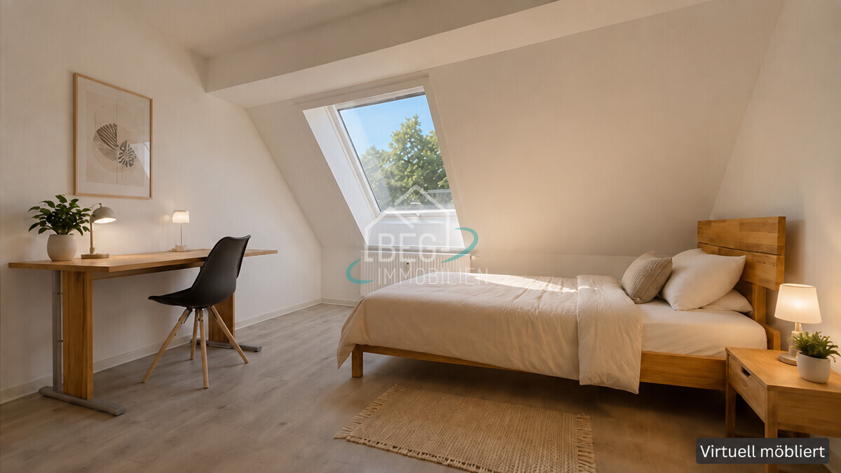 virtuell bearbeitetes Zimmer