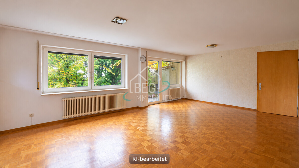 Wohnzimmer virtuell möbliert
