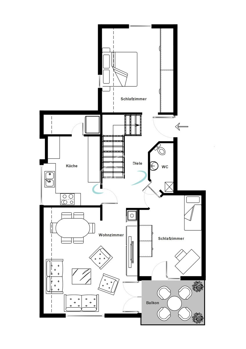 Wohnung Dachgeschoss