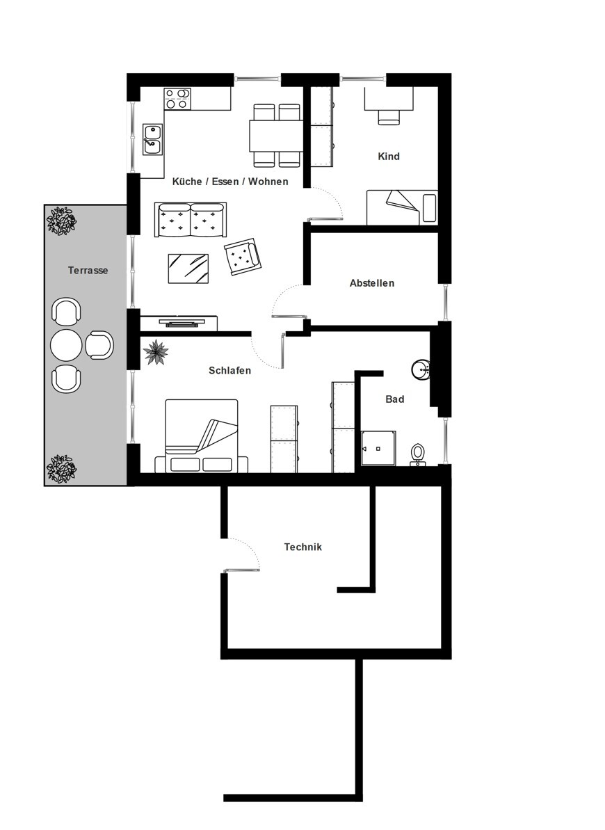 Grundriss Untergeschoss