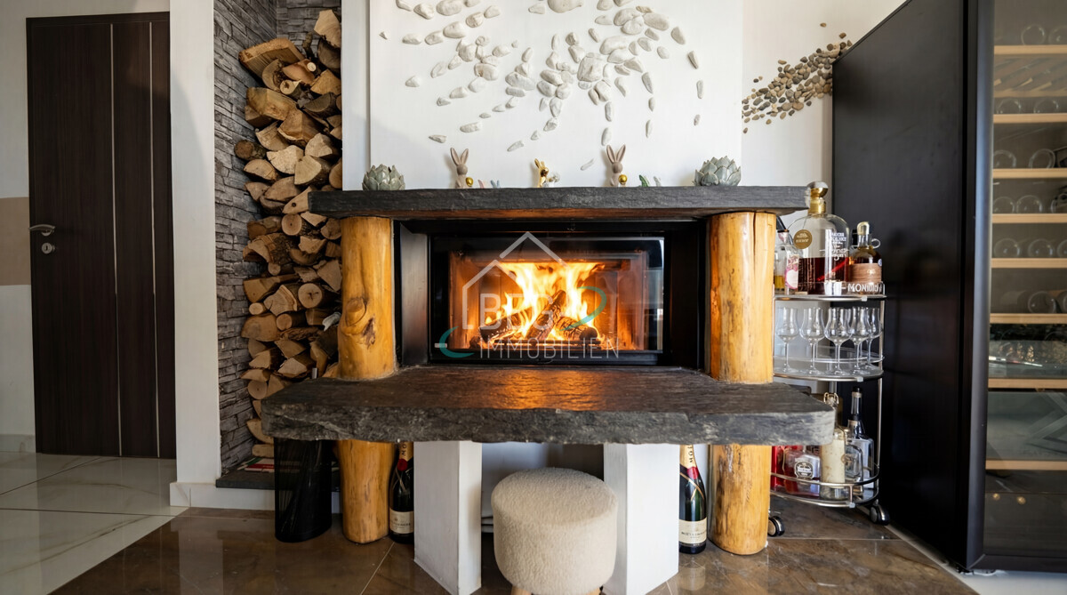 Tunnelkamin Wohn-/Esszimmer