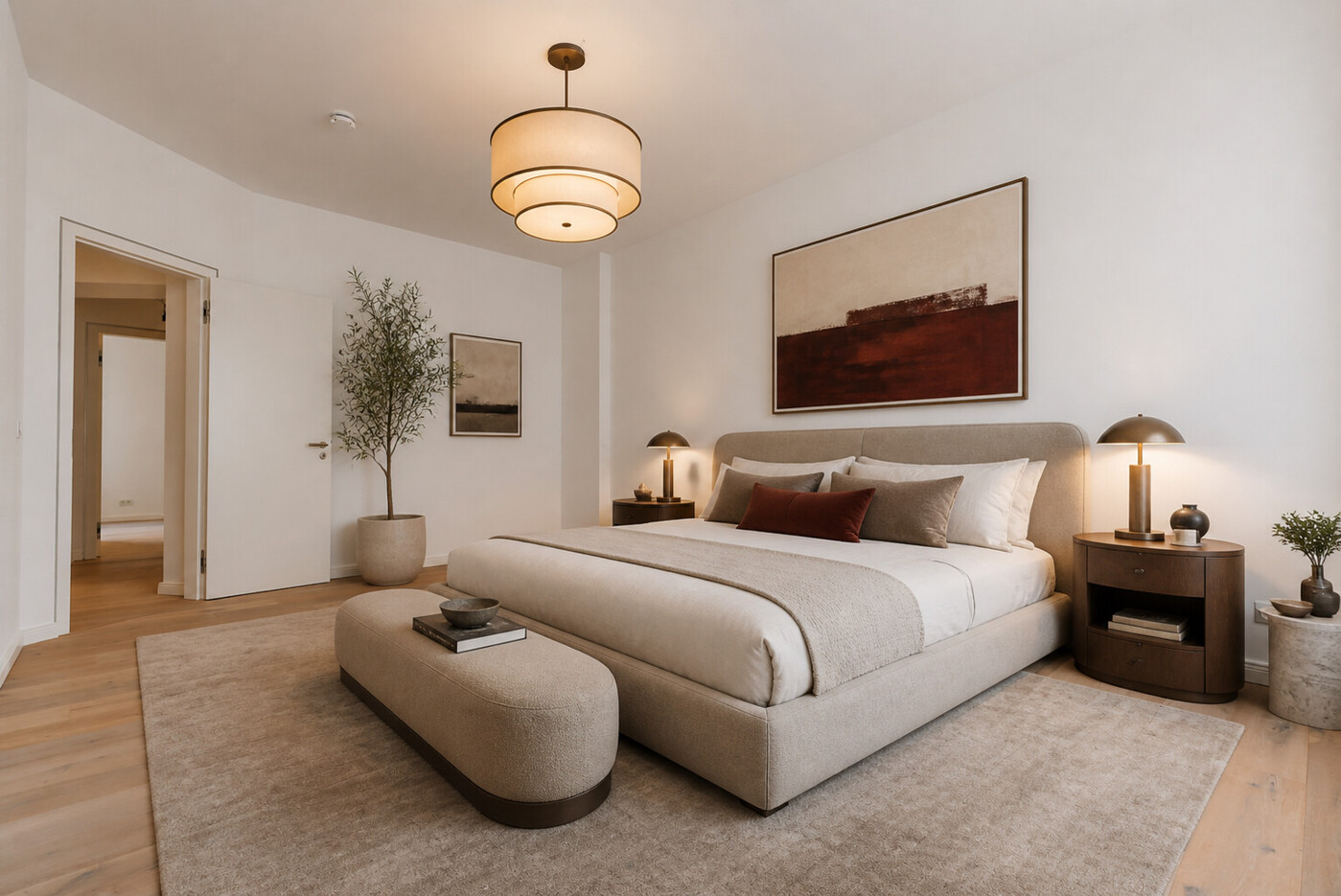 Klassische Vorderhaus Wohnungen Schlafzimmer