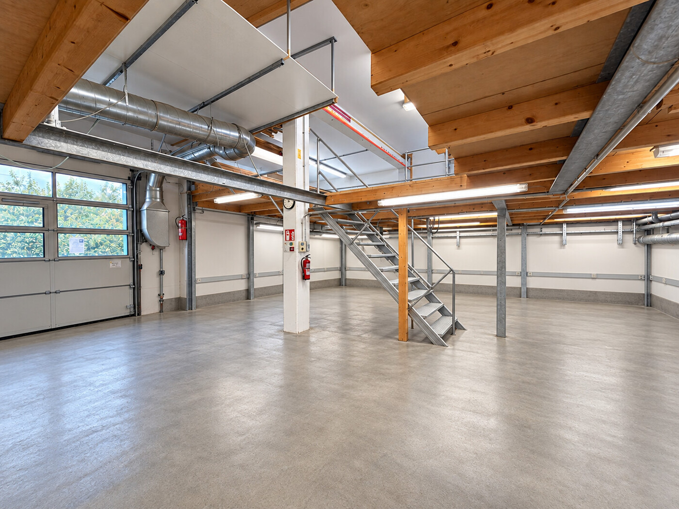 Visualisierung der Lagerhalle ohne Möblierung III