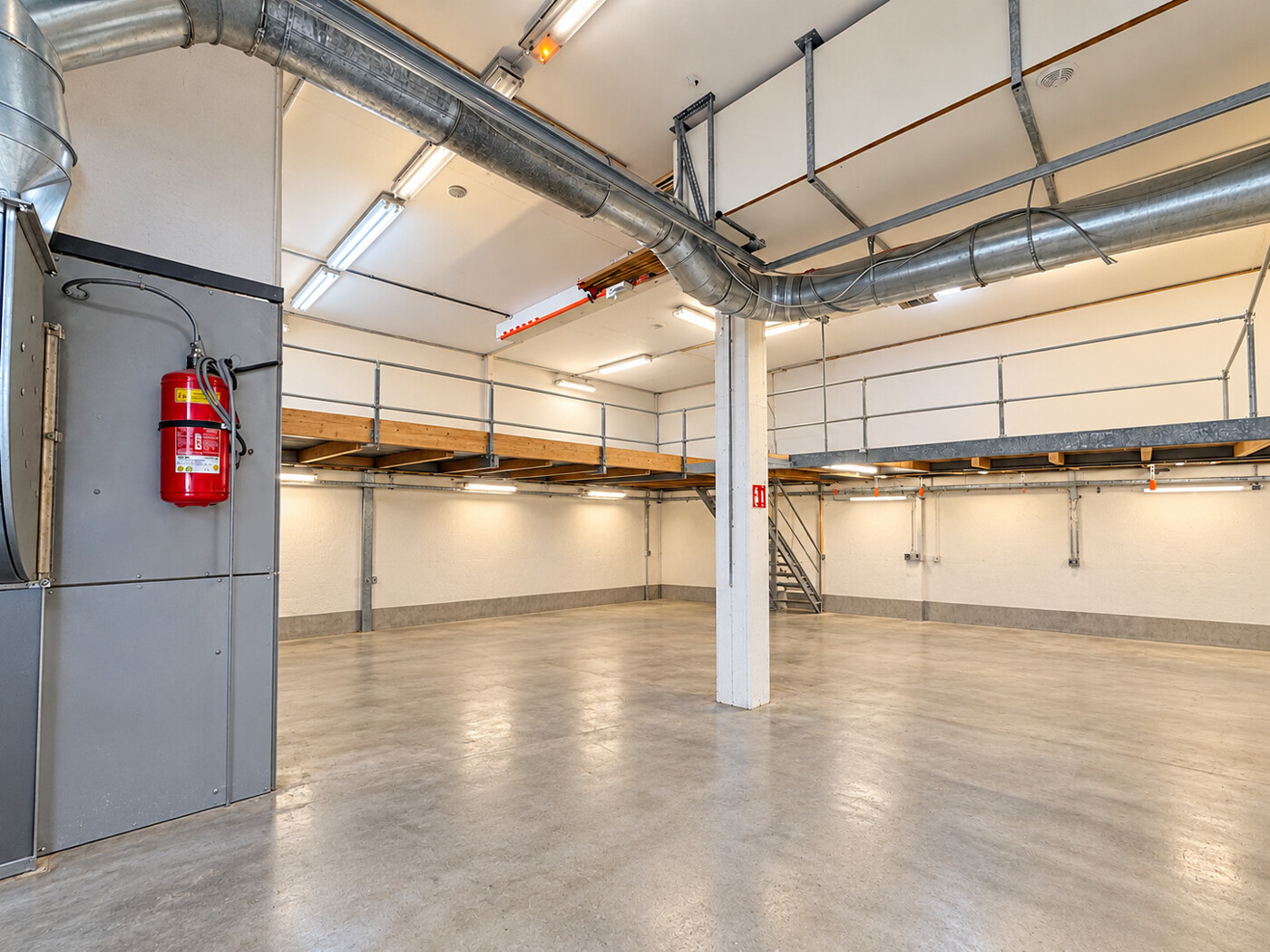 Visualisierung der Lagerhalle ohne Möblierung II