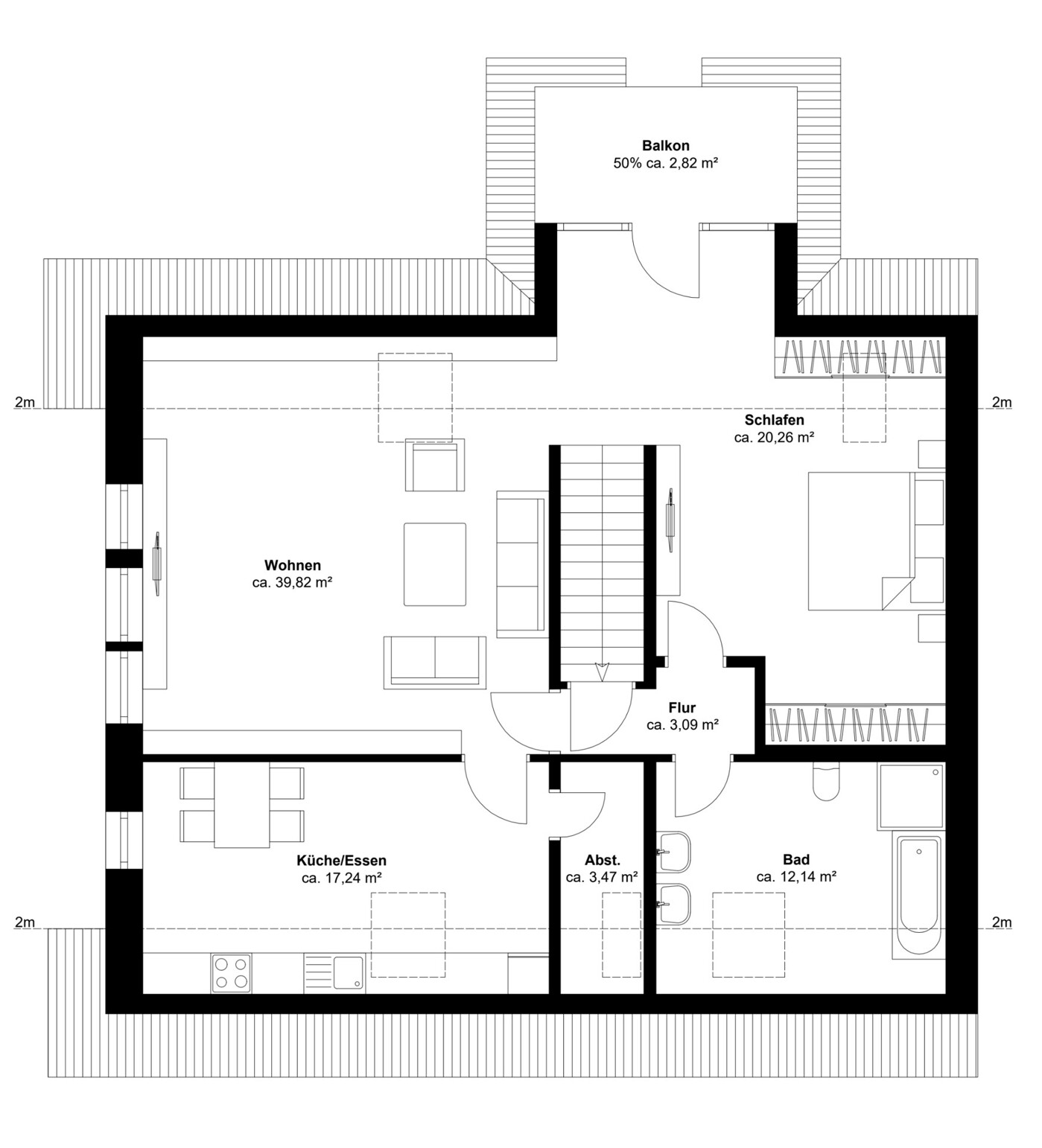 WHG 6 MFH 2. OG Maisonette